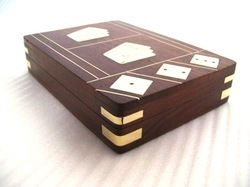 Wooden Game Box With Brass Inlay Manufacturer Supplier Wholesale Exporter Importer Buyer Trader Retailer in Bijnor Uttar Pradesh India